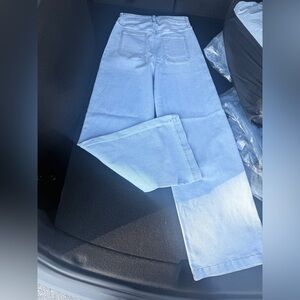 Light Blue Wide Leg Jeans